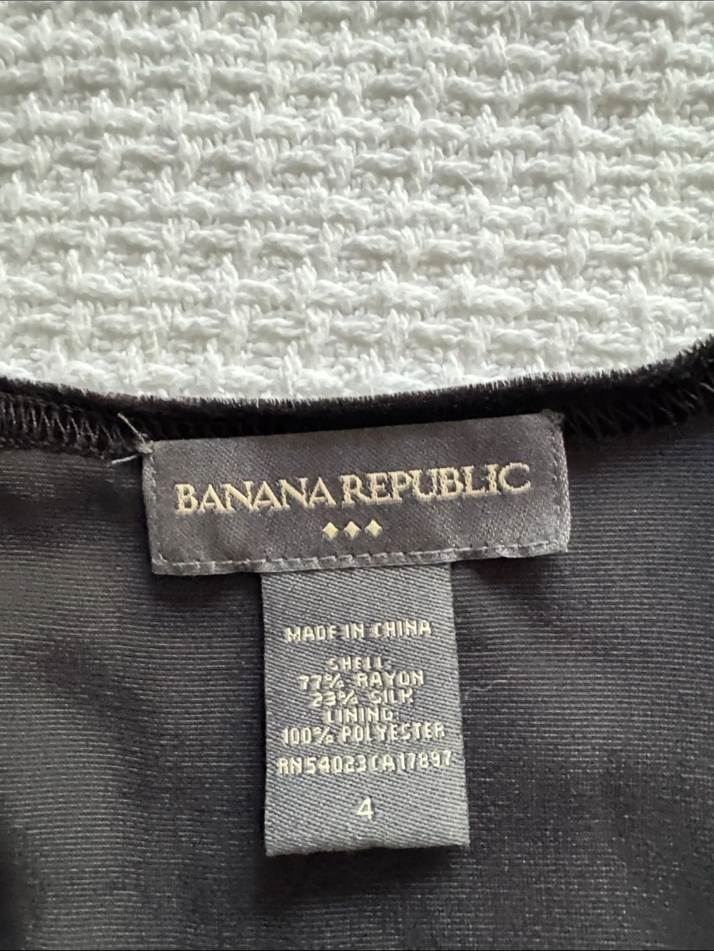 Banana Republic Black Velvet Midi Dress - Picture 4 of 4